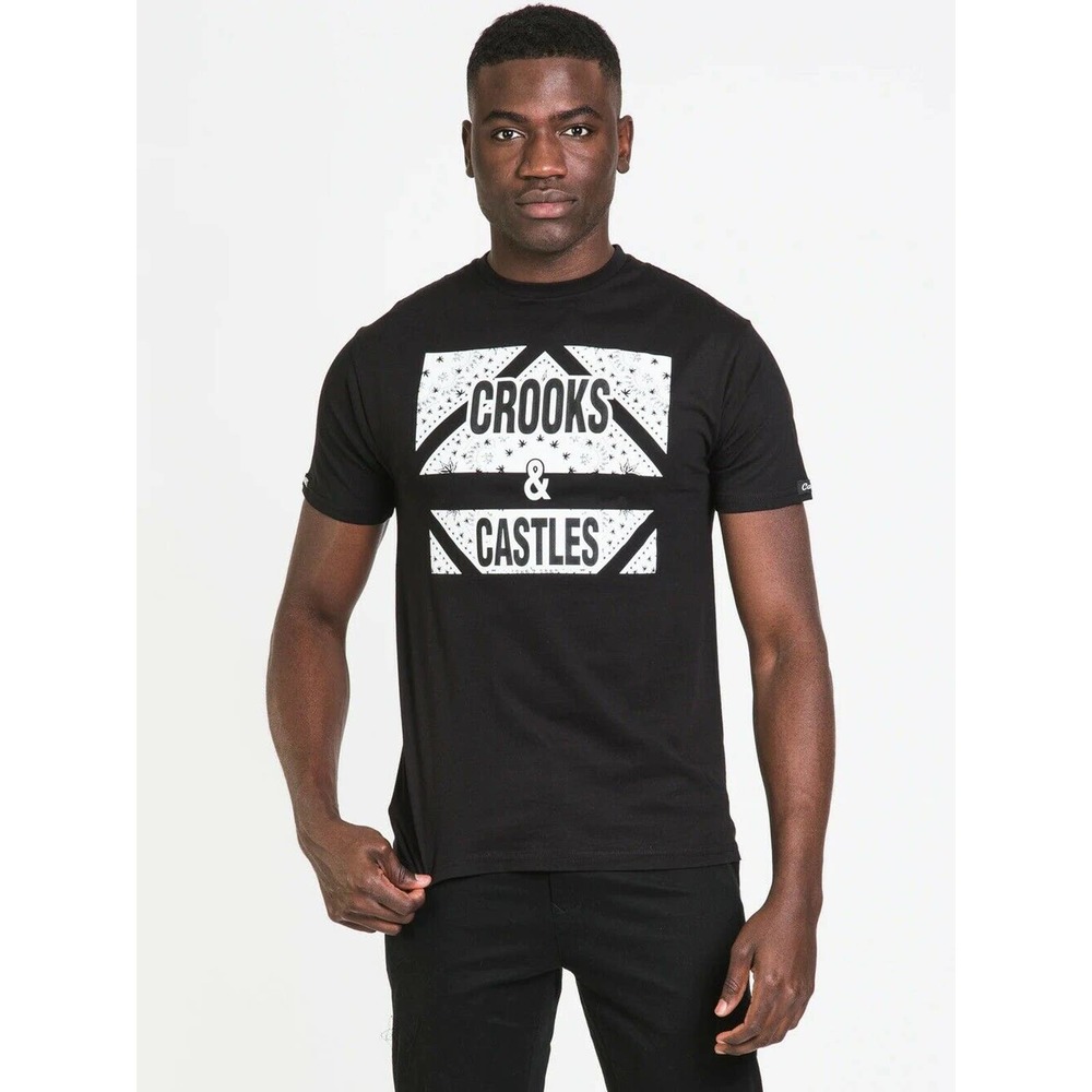 Crooks & Castles Men's Kush & Caviar Marijuana Weed Cannabis Tee T-Shirt